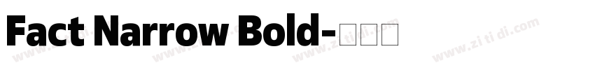 Fact Narrow Bold字体转换